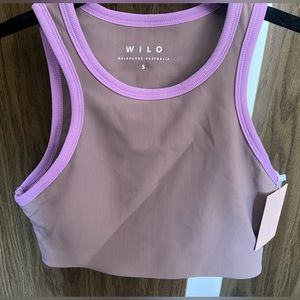 NWT WILO RACERBACK SPORTS BRA S